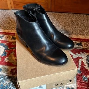 Clarks Mika Myth Black Bootie